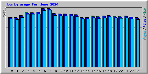 Hourly usage for June 2024