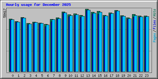 Hourly usage for December 2025